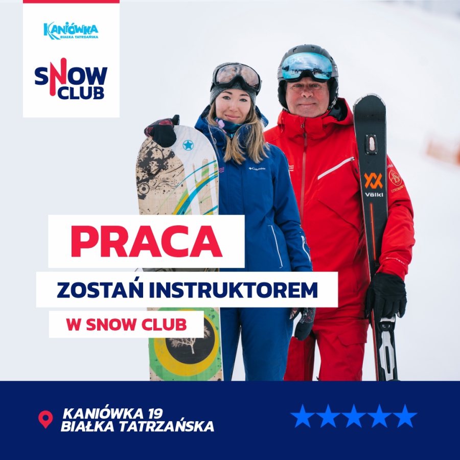 Praca dla Instruktorów narciarstwa w sezonie 2025!